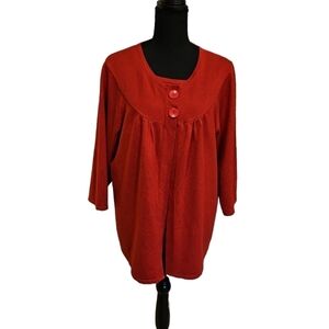 Avenue 2 piece Red sweater 100% Acrylic Size 18/20